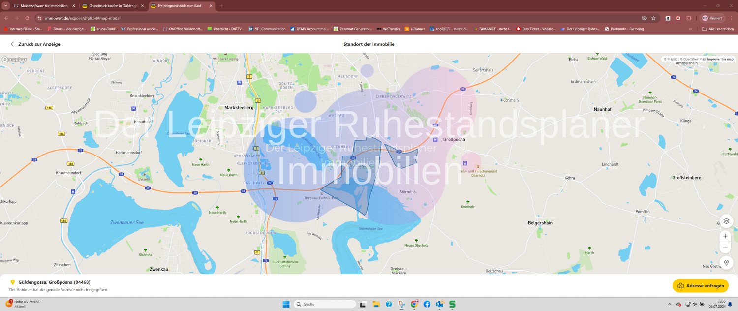 Reserviert !Traumhaftes Baugrundstück. von 1.000 m², ruhige Lage. Nähe StörmthalerMarkkleebergersee