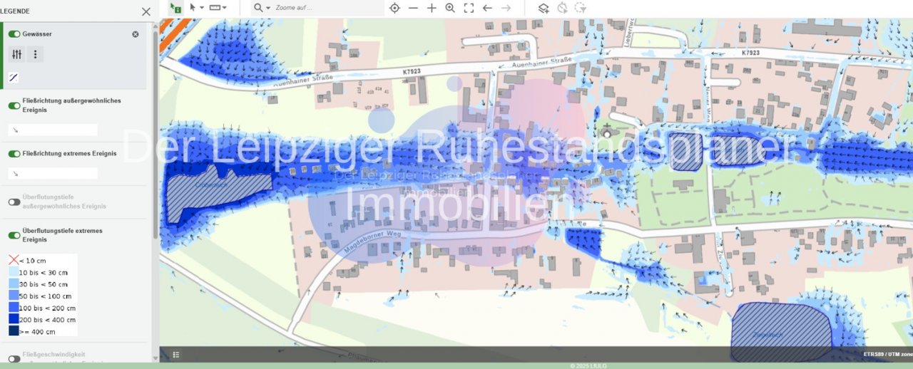 Starkregenkarte Güldengossa